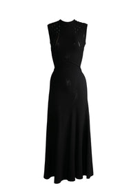 Robe longue fluide - Noir