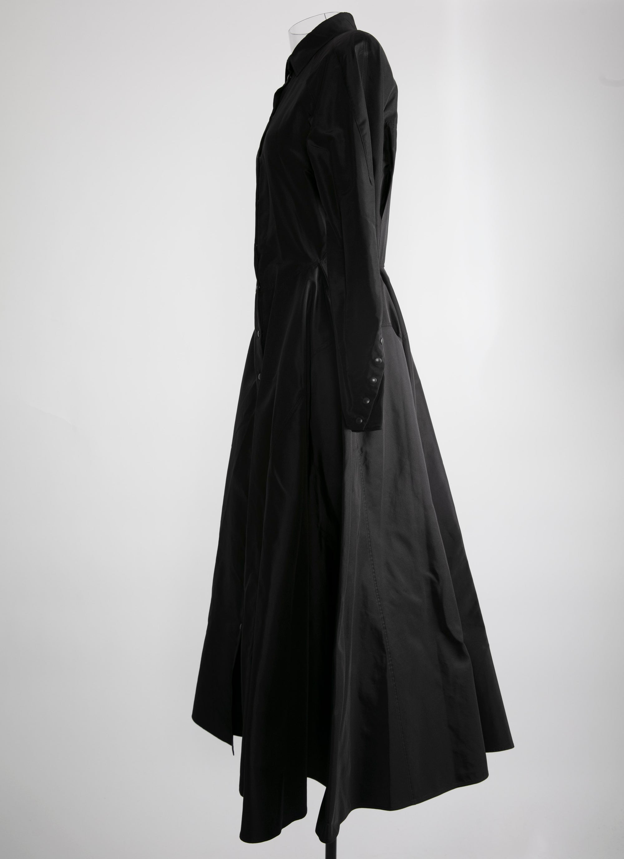 1986 edition silk shirt dress - Black