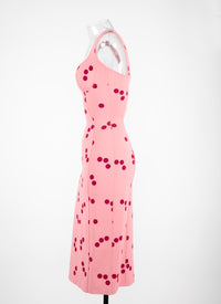 Lightweight polka dot dress - Pink