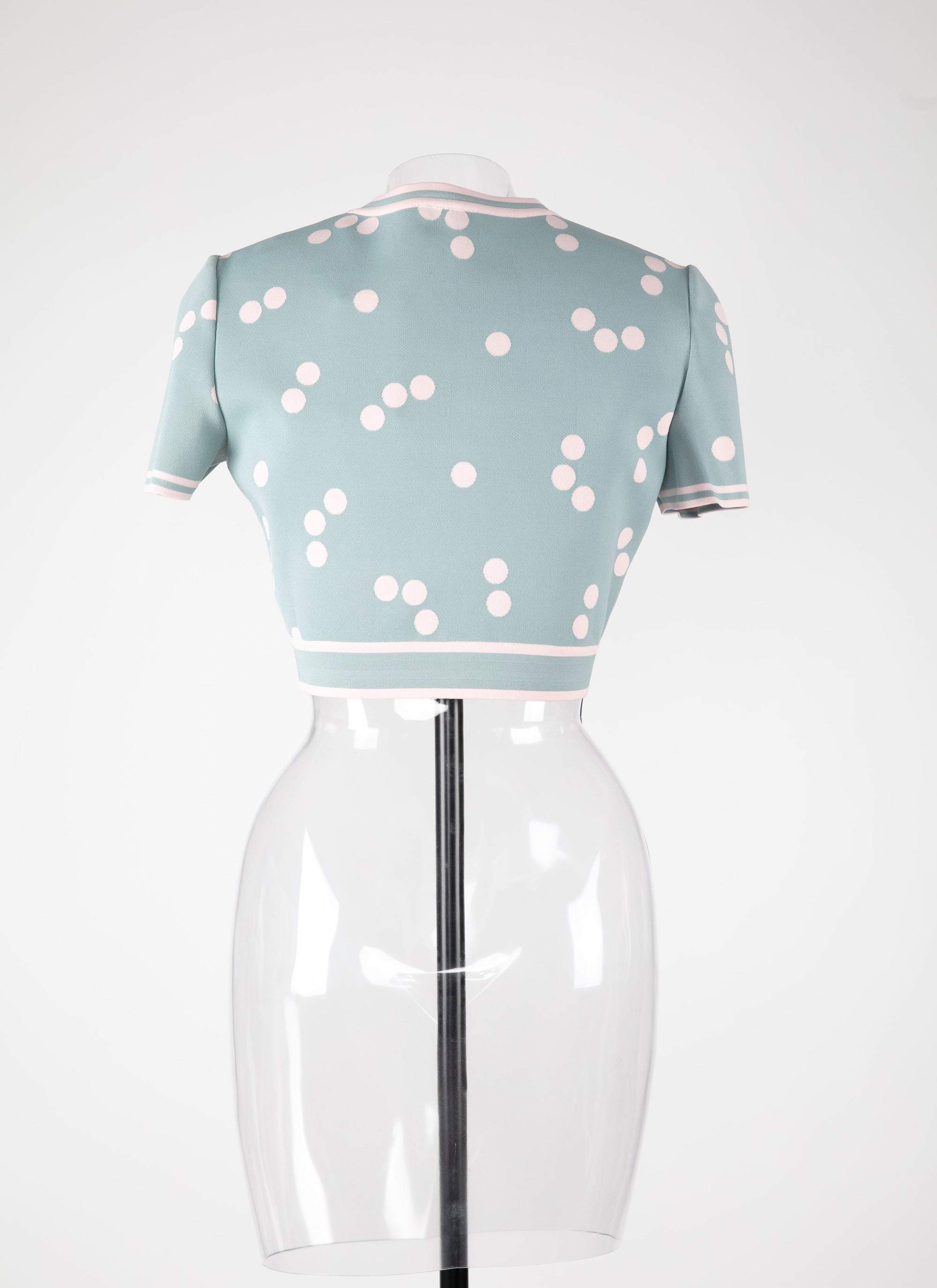 Top fluide à pois - Bleu & Rose