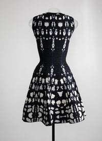 Robe sans manches à motif guépard en maille - Bleu
