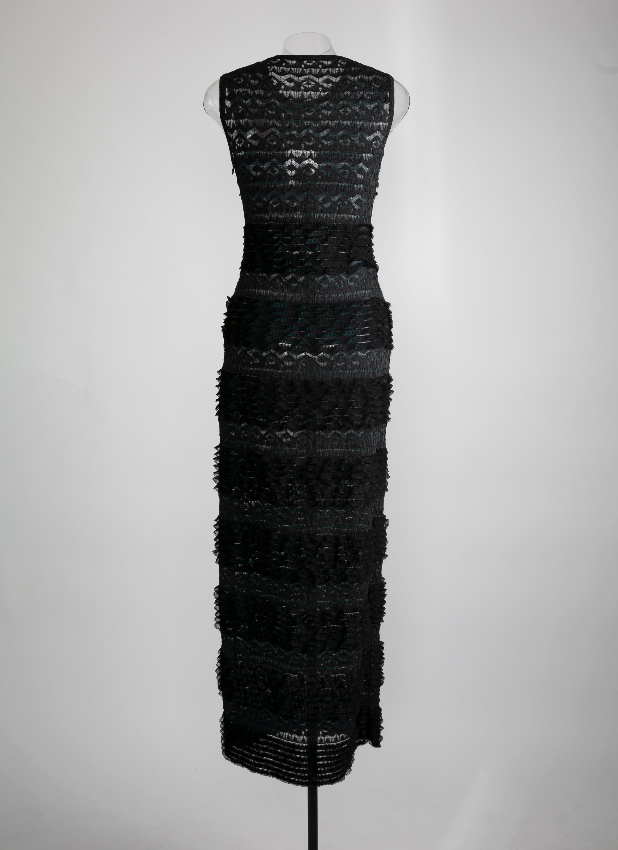 Panelled dress - Black & Blue