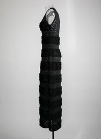 Panelled dress - Black & Blue