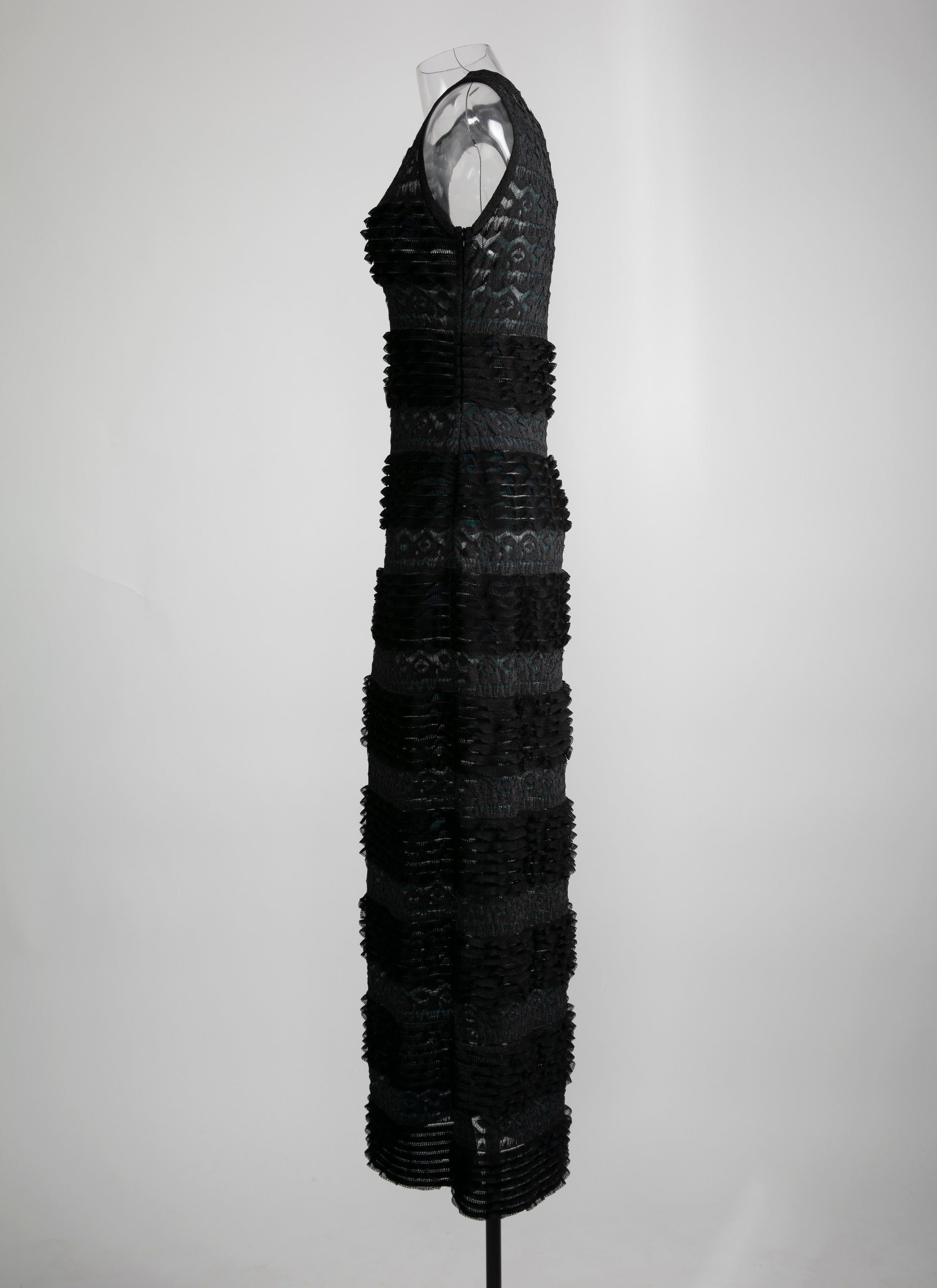 Panelled dress - Black & Blue