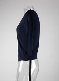 3/4 sleeve knitted jumper - Night