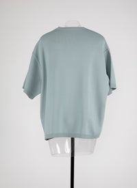 Knitted oversized jumper - Lagoon