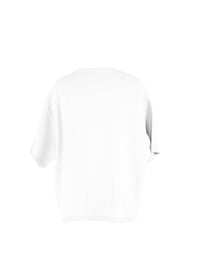Pull oversize en maille - Blanc