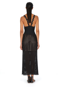 Kalimba sleeveless maxi dress - Black