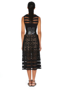 Sleeveless maxi dress Natte - Black